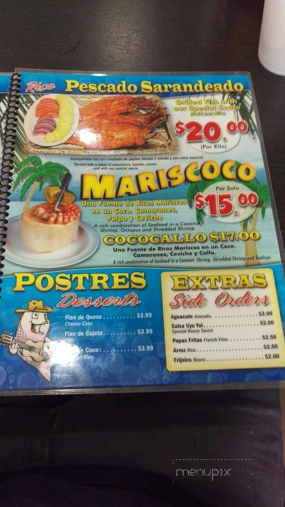 Mariscos El Perihuete - El Monte, CA menu_pic