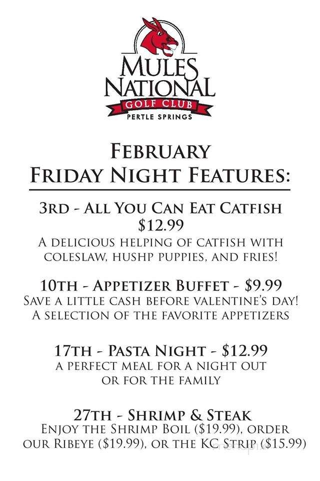 Traditions Restaurant - Grovespring, MO menu_pic