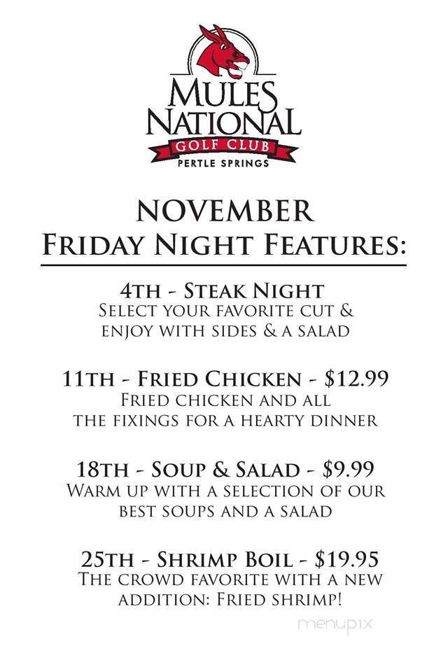 Traditions Restaurant - Grovespring, MO menu_pic