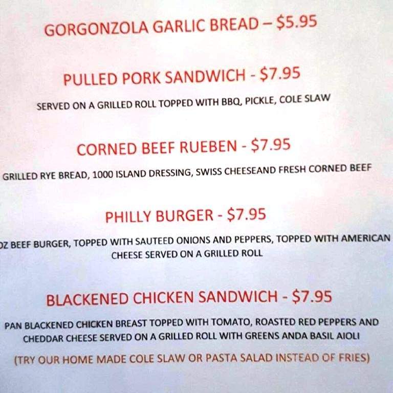 733 Bar & Grille - Chicopee, MA menu_pic