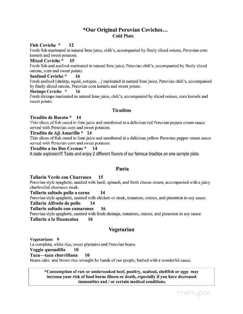 Tierra Mar Grill - West Palm Beach, FL menu_pic