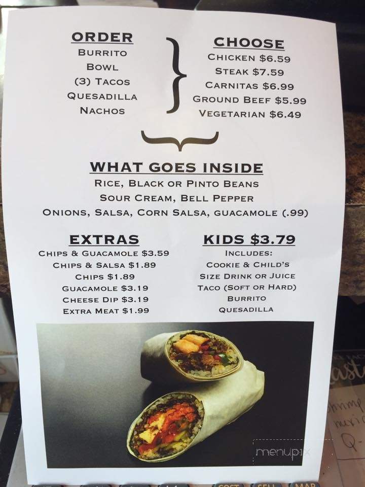 Burrito Factory - Marianna, FL menu_pic