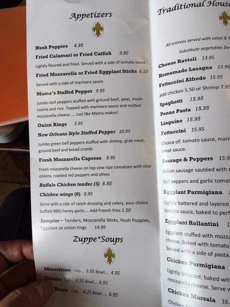 Fulton Place Restaurant - New Orleans, LA menu_pic