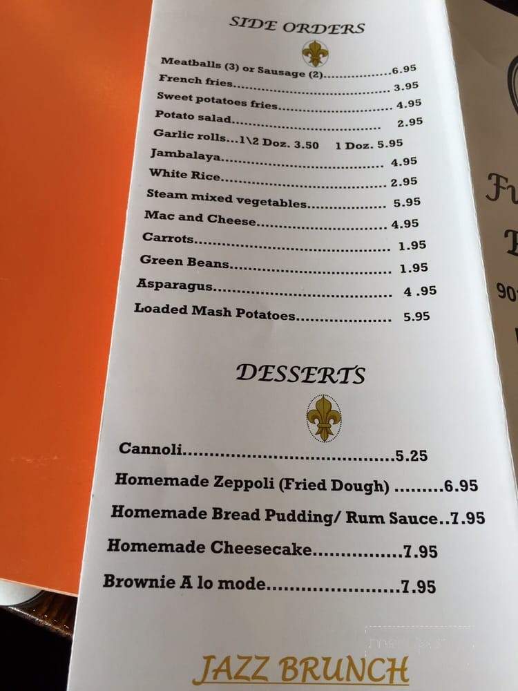 Fulton Place Restaurant - New Orleans, LA menu_pic