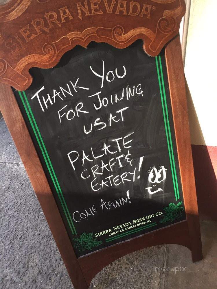 Palate Craft & Eatery - Honolulu, HI menu_pic