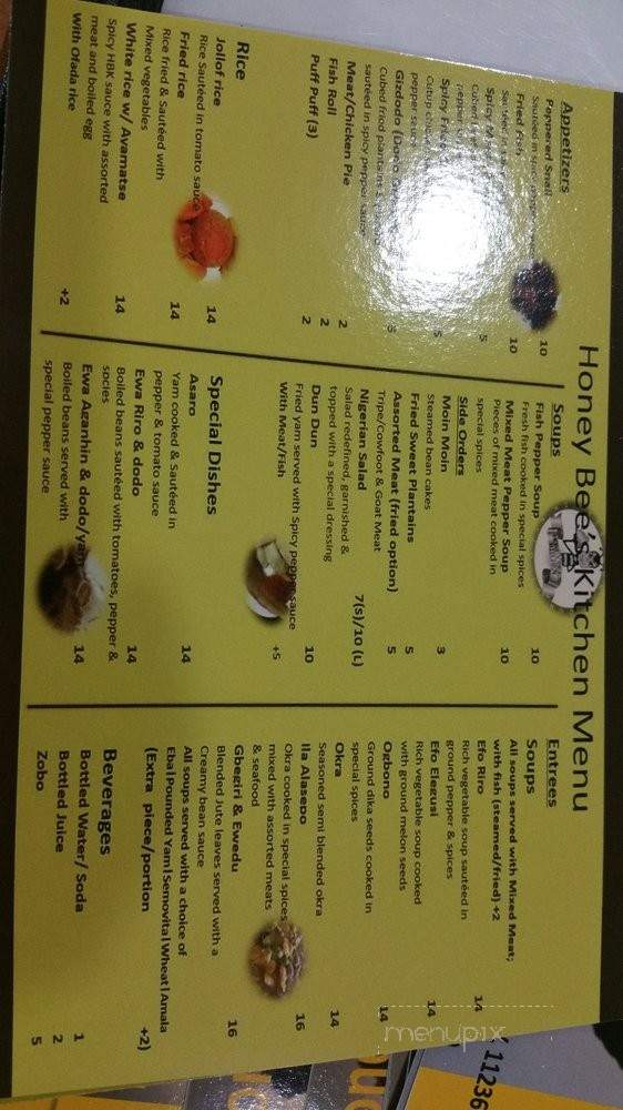 Honey Bee's Kitchen - Brooklyn, NY menu_pic