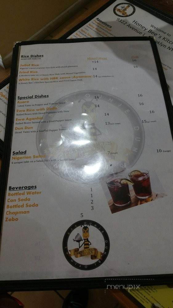 Honey Bee's Kitchen - Brooklyn, NY menu_pic