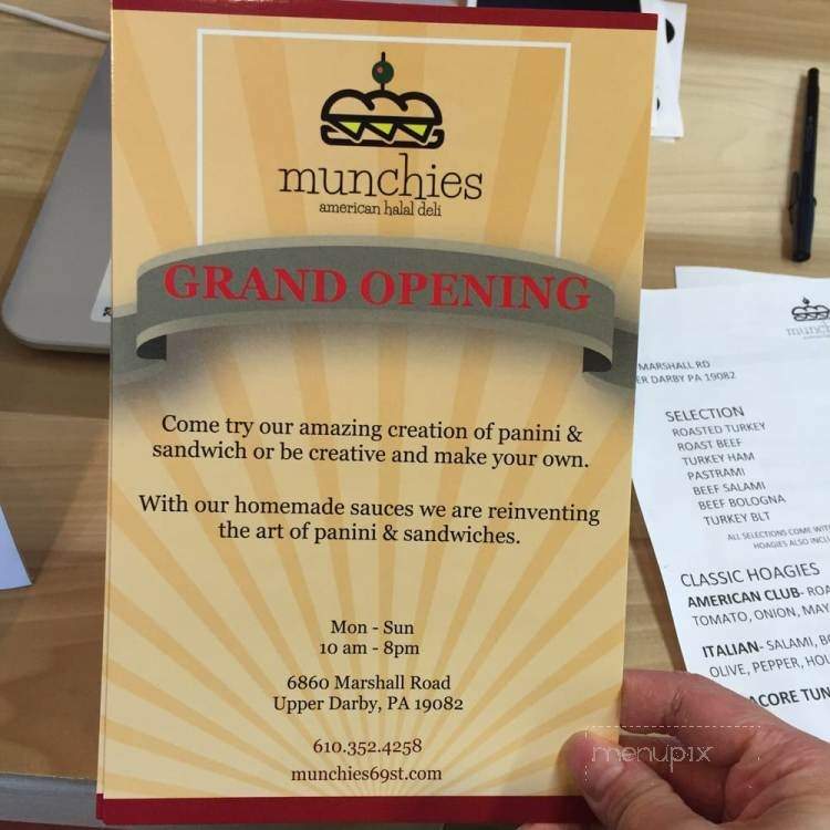Munchies American Halal Deli - Upper Darby, PA menu_pic