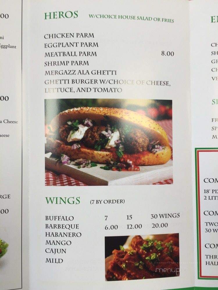 Pizza Ghetti - Astoria, NY menu_pic