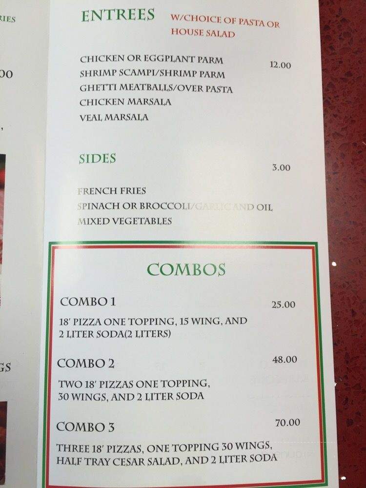Pizza Ghetti - Astoria, NY menu_pic