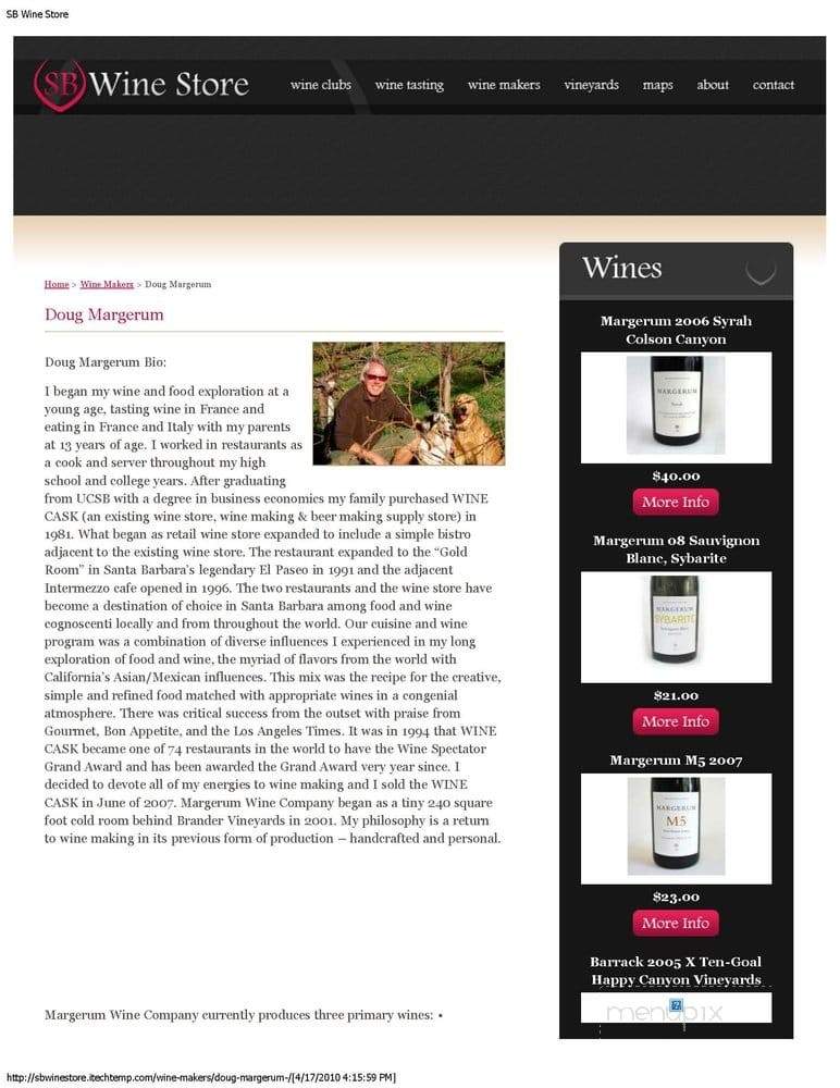Santa Barbara Wine Club - Los Olivos, CA menu_pic