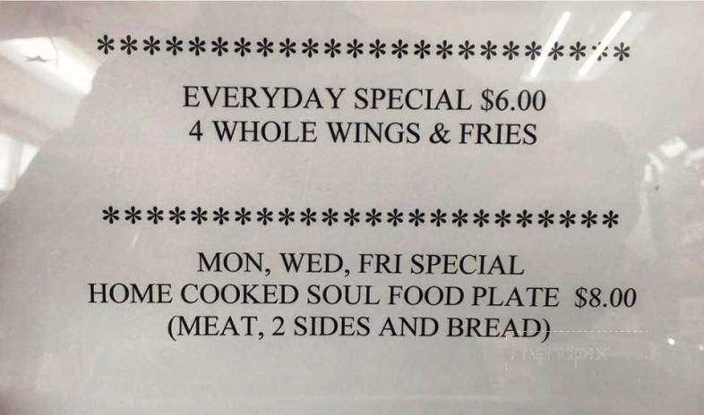 No Change Cafe - Redford, MI menu_pic