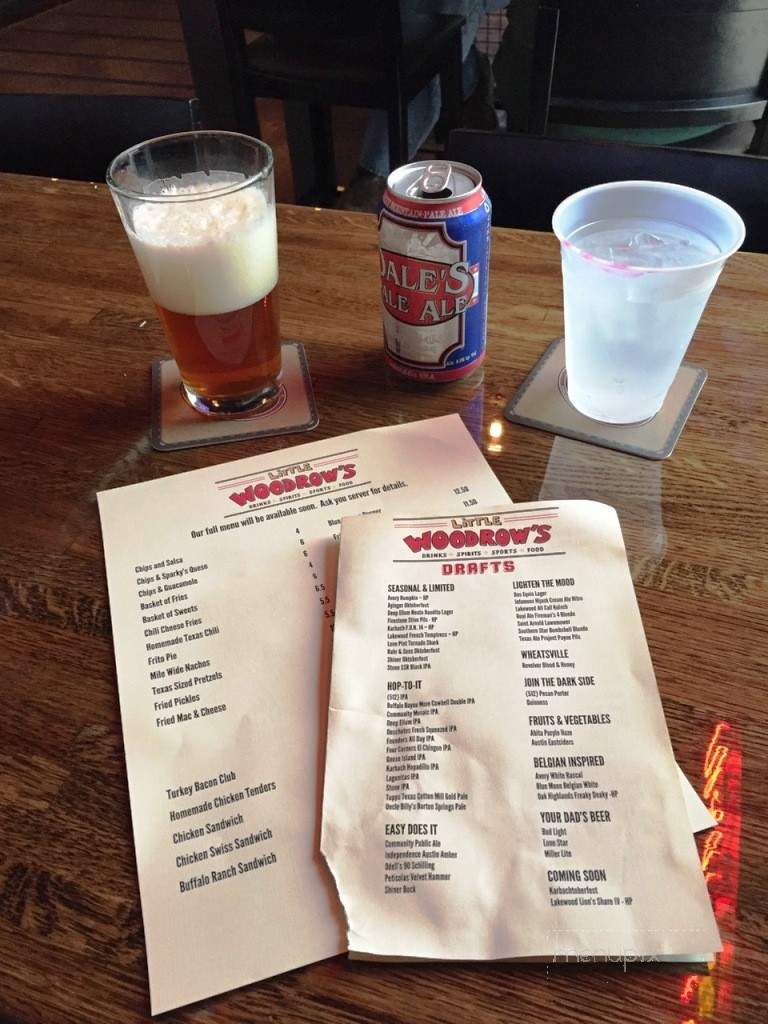 Little Woodrows on Ross - Dallas, TX menu_pic