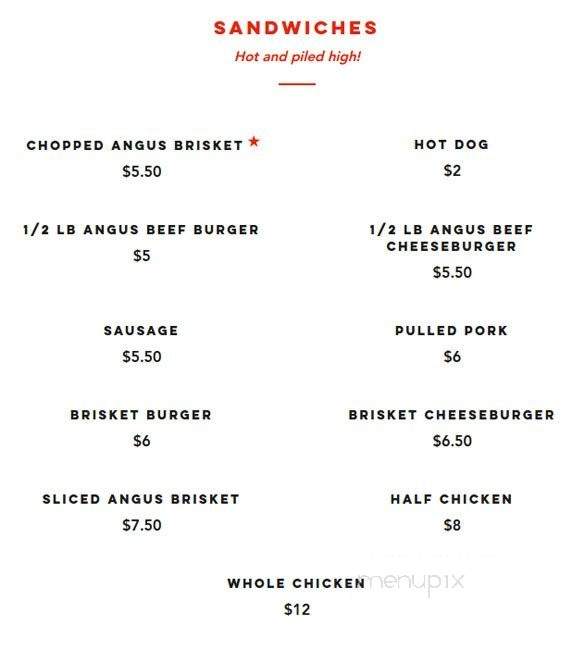 RAP's BBQ - Plano, TX menu_pic