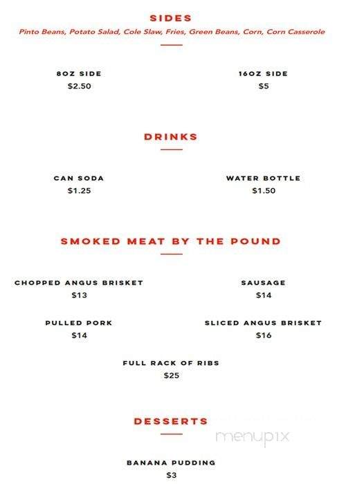 RAP's BBQ - Plano, TX menu_pic