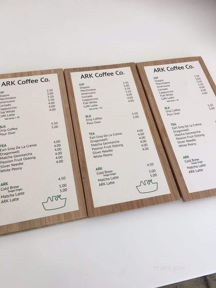 ARK Coffee Co - La Mirada, CA menu_pic