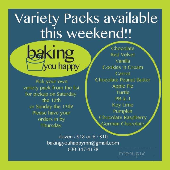 Baking You Happy - Princeton, MN menu_pic