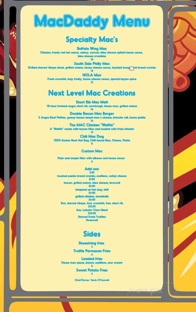 The MacDaddy - Sun Valley, CA menu_pic