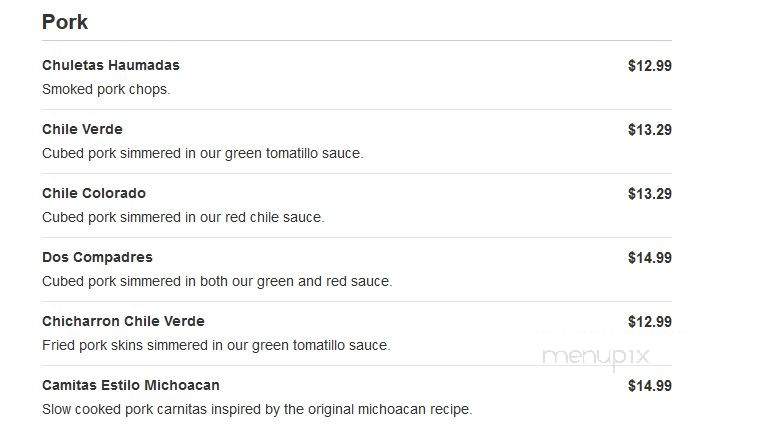 Mexico Lindo Restaurant and Bar - West Palm Beach, FL menu_pic
