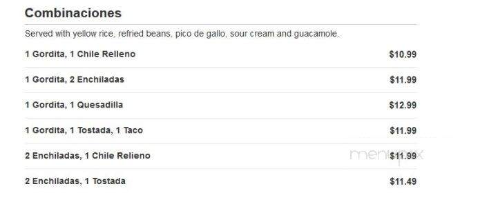 Mexico Lindo Restaurant and Bar - West Palm Beach, FL menu_pic