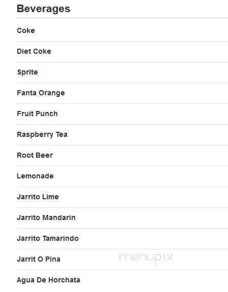 Mexico Lindo Restaurant and Bar - West Palm Beach, FL menu_pic