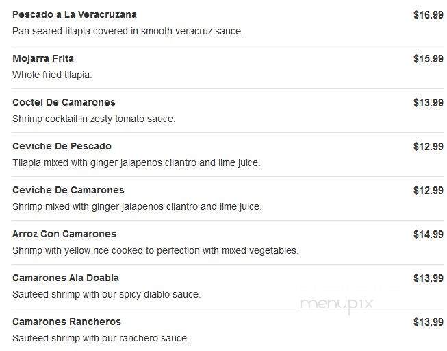 Mexico Lindo Restaurant and Bar - West Palm Beach, FL menu_pic