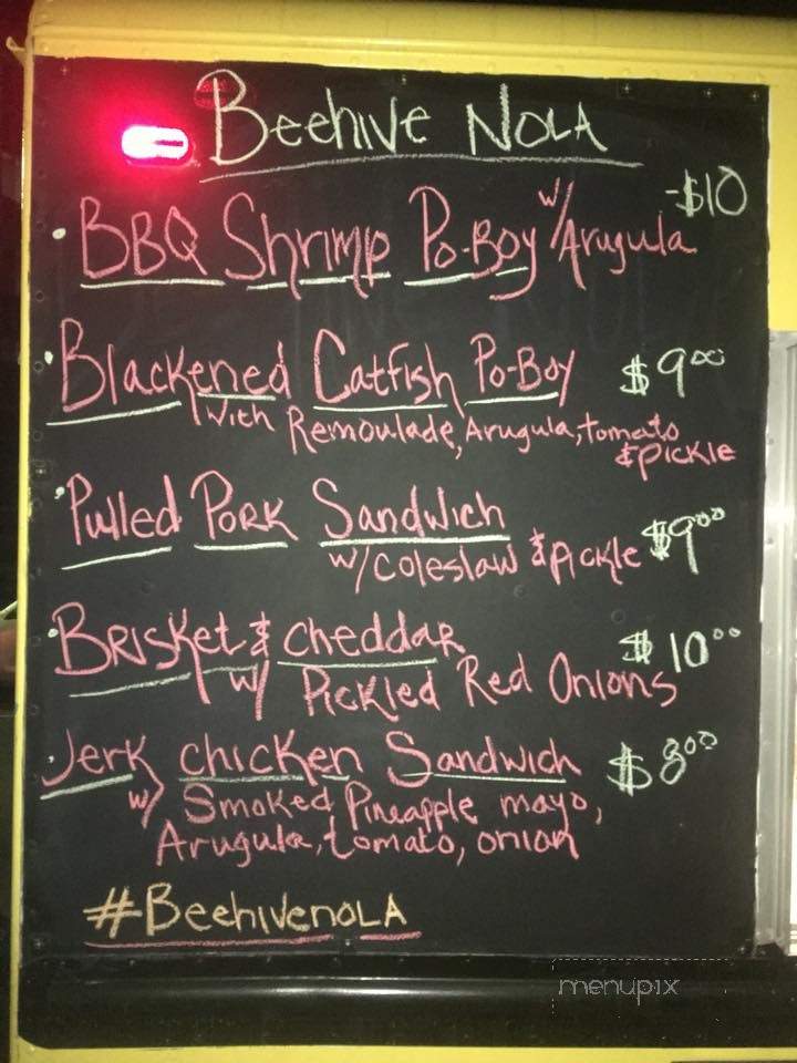 The Beehive NOLA - New Orleans, LA menu_pic