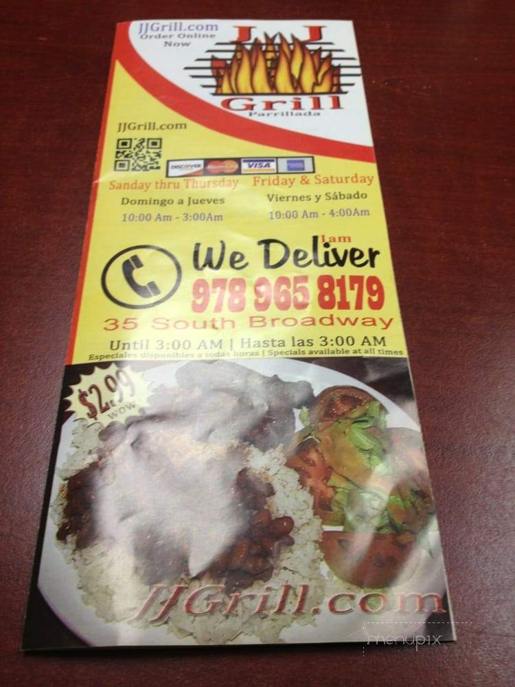 JJ Grill - Lawrence, MS menu_pic