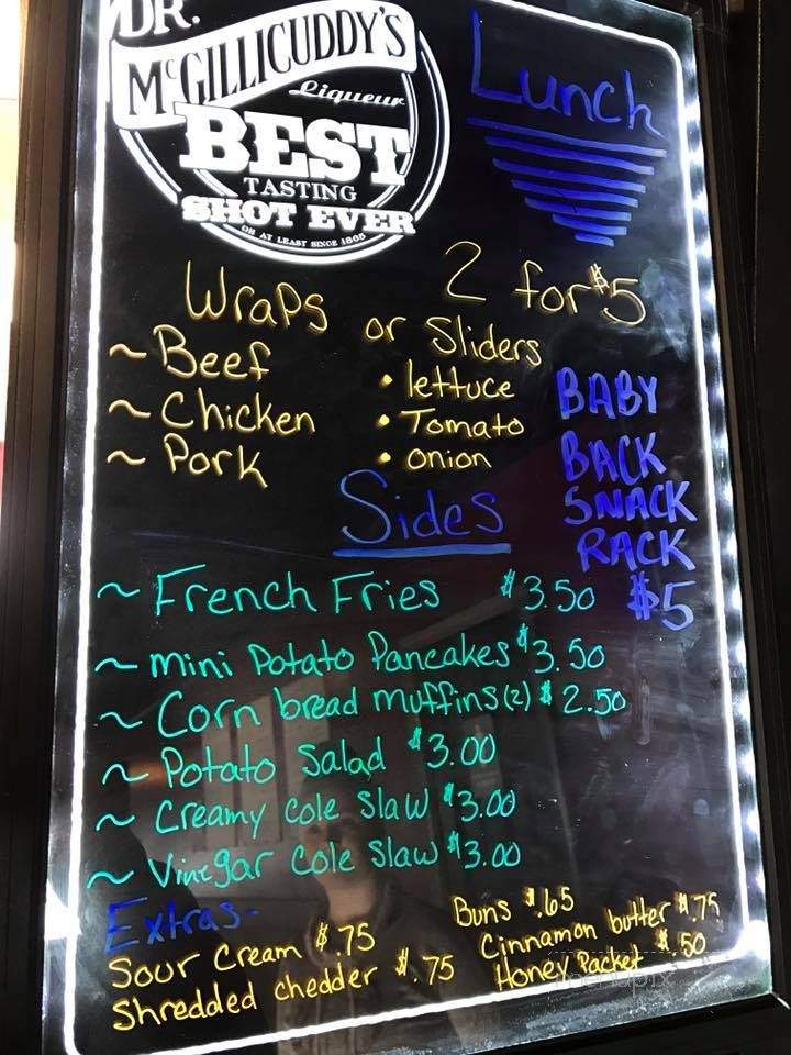 Sawbucks BBQ - Townsend, WI menu_pic