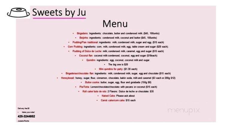 SweetsByJu - Sammamish, WA menu_pic