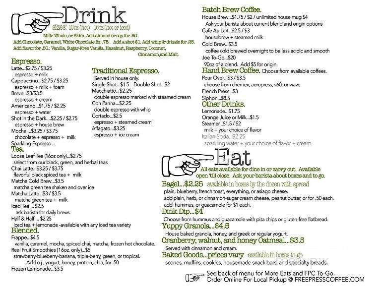 Free Press Coffee - Mount Sterling, IL menu_pic