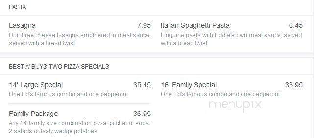 Eddies Pizza of Stockton - Manteca, CA menu_pic