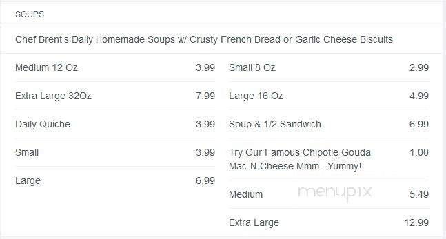B&Gs Soup Stop - Sarasota, FL menu_pic