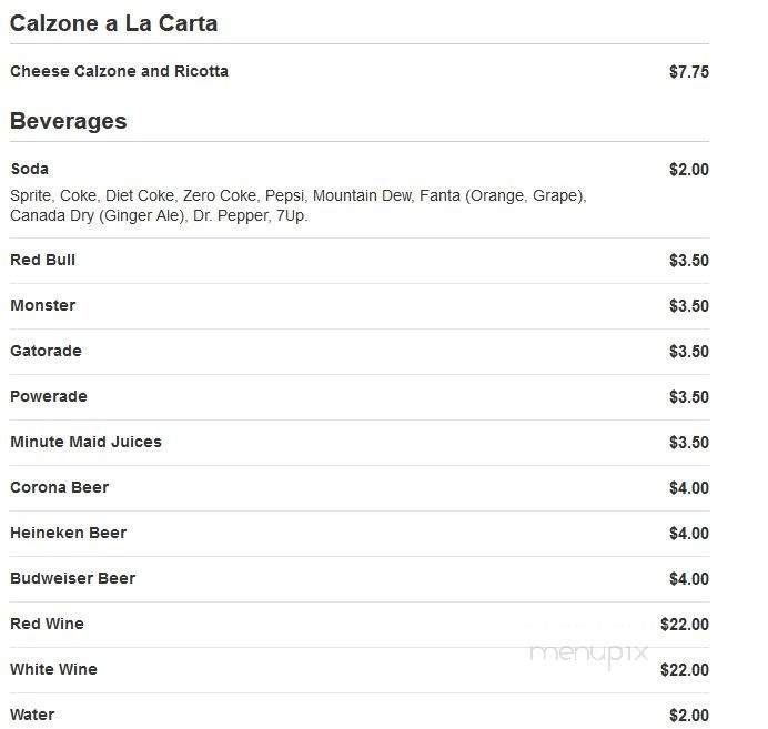 Gold Pizza Cafe - Miami Beach, FL menu_pic