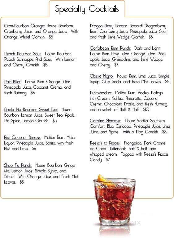 The Bern Bar & Grill - New Bern, NC menu_pic
