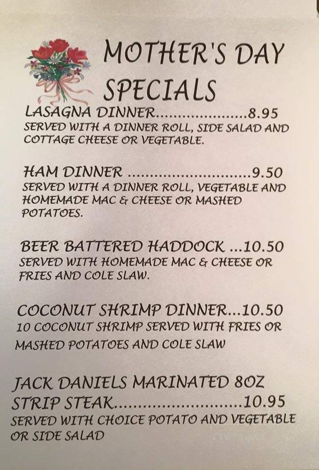 Tuggers Grill Bar & Campground - Copenhagen, NY menu_pic