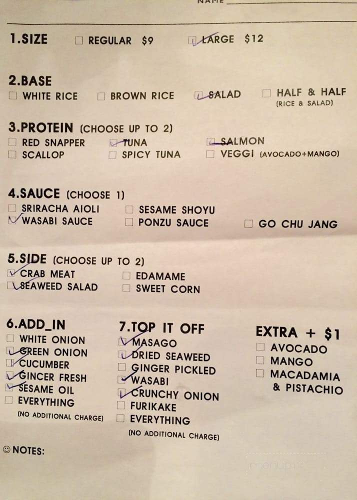 Below 40 - Plano, TX menu_pic
