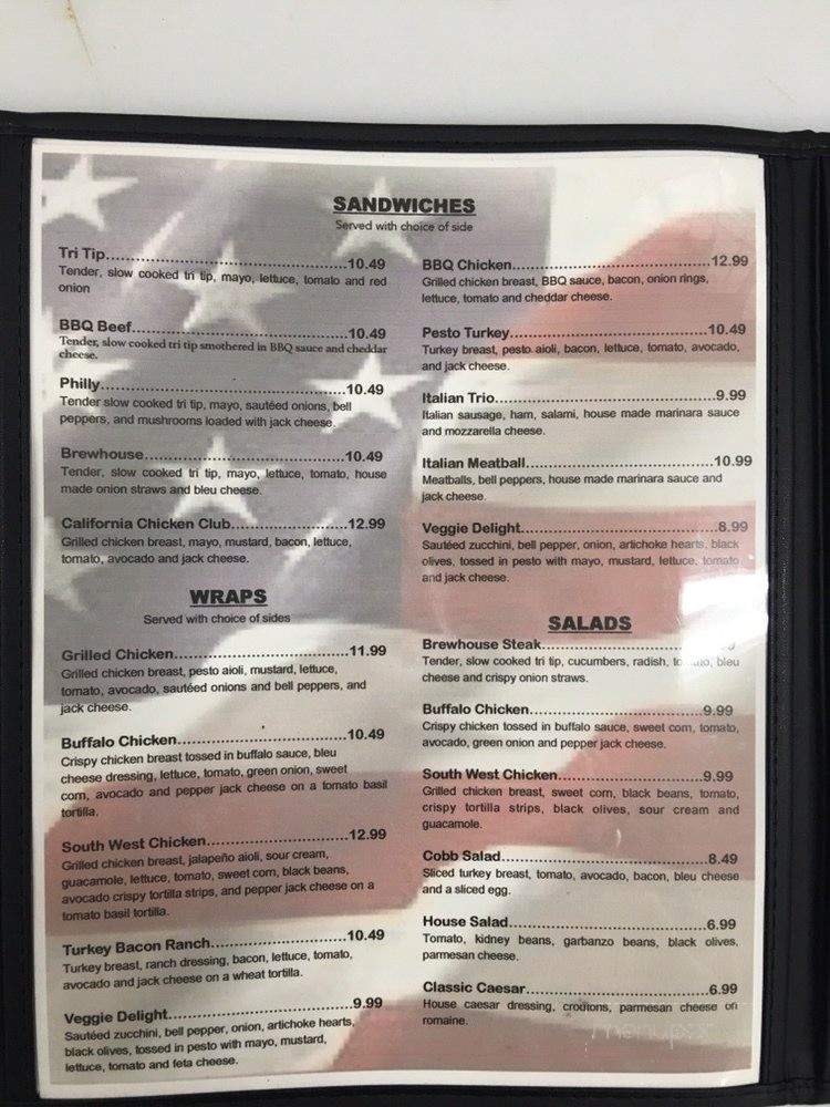 Stars & Stripes - Modesto, CA menu_pic