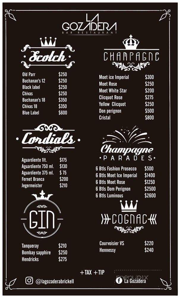 La Gozadera Brickell - Miami, FL menu_pic