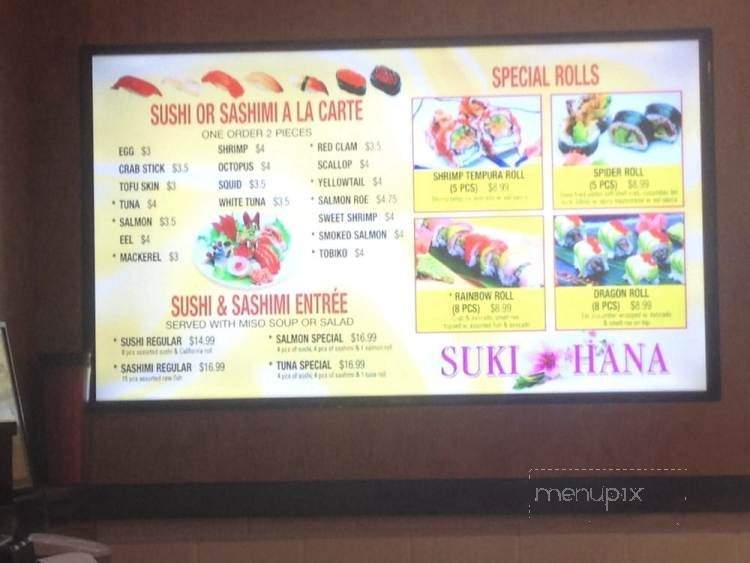 Suki Hana - Moorestown, NJ menu_pic
