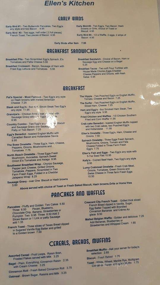 Ellens Kitchen - Los Angeles, CA menu_pic