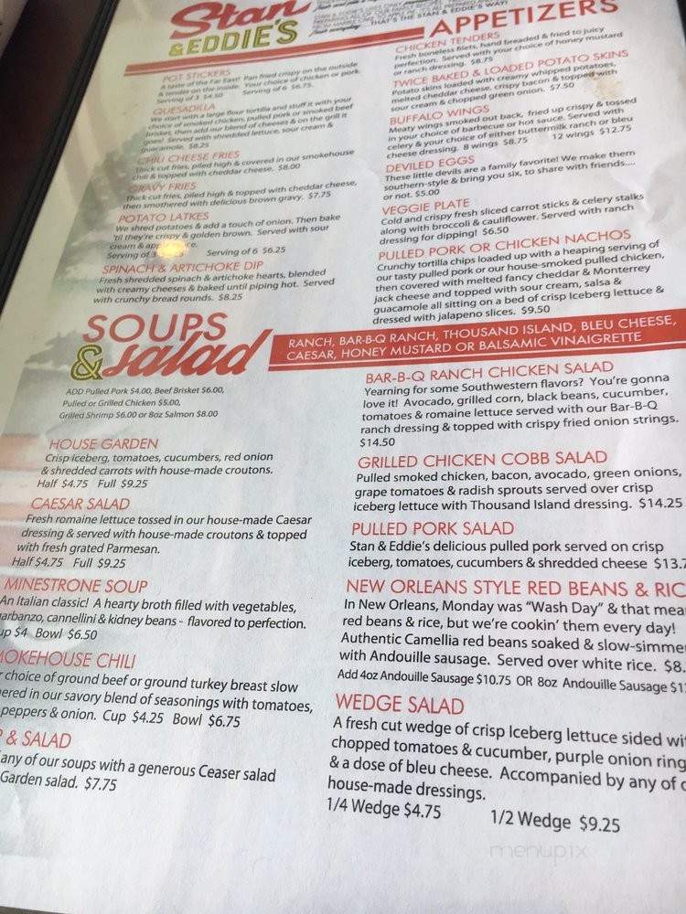 Stan and Eddie's - Greensboro, NC menu_pic