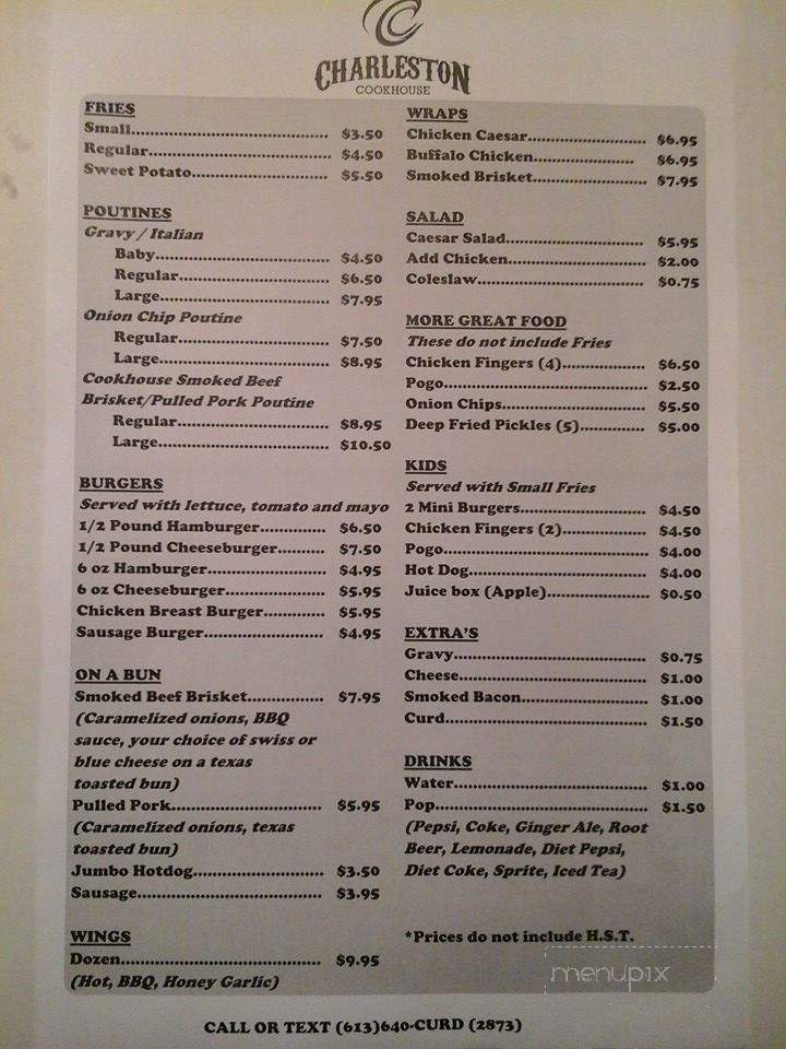 Charleston Cookhouse - Athens, AL menu_pic