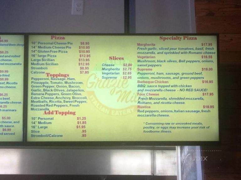Grazie Mille - Cumming, GA menu_pic