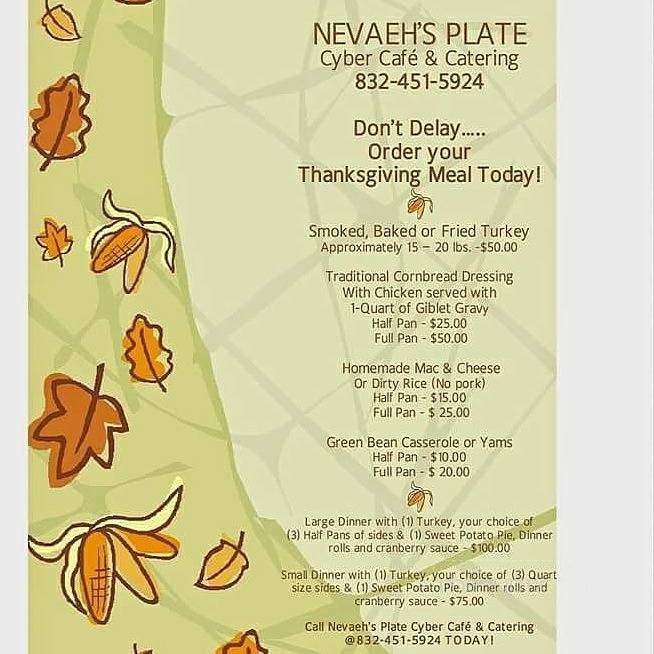 Nevaeh's Plate - Houston, TX menu_pic