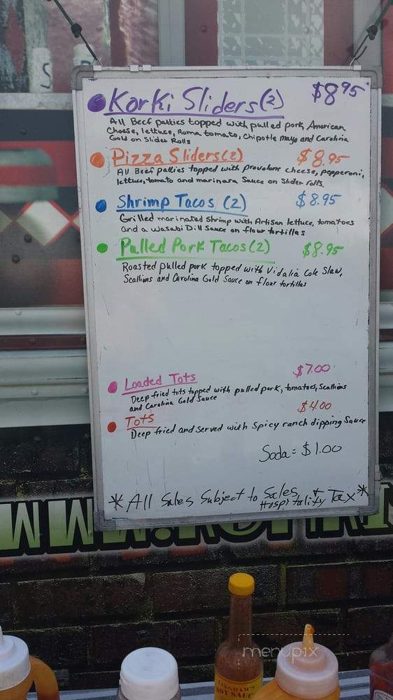 Korki's Kafe - North Charleston, SC menu_pic