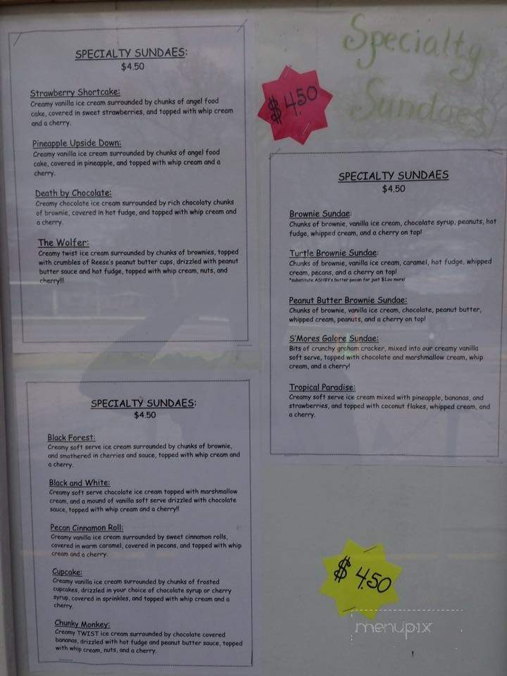 The Sunset Swirl - Muskegon, MI menu_pic