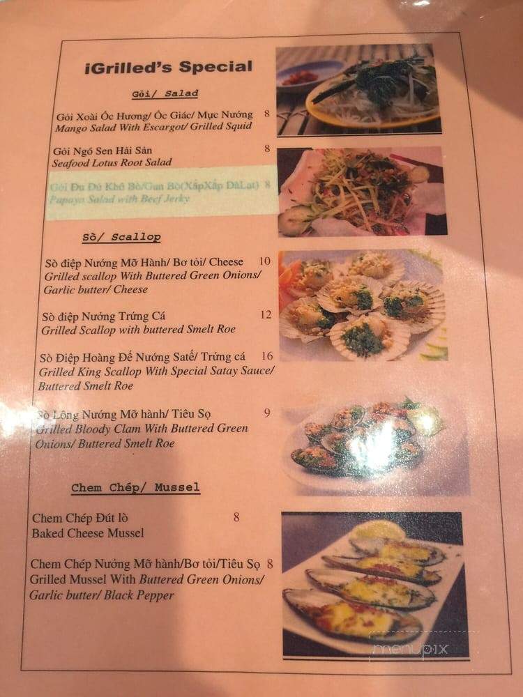 iGrilled Shabu - Garden Grove, CA menu_pic