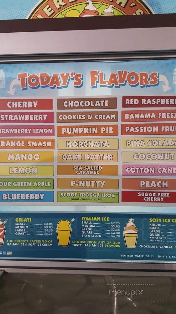 Jeremiahs Italian Ice - Orlando, FL menu_pic