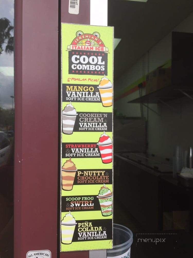 Jeremiahs Italian Ice - Orlando, FL menu_pic